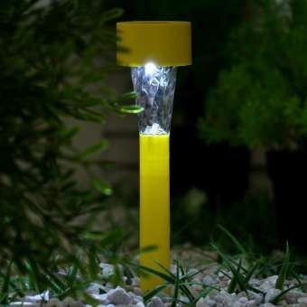 Уличный светильник на солнечной батарее Luazon Lighting Желтая трапеция 3 шт